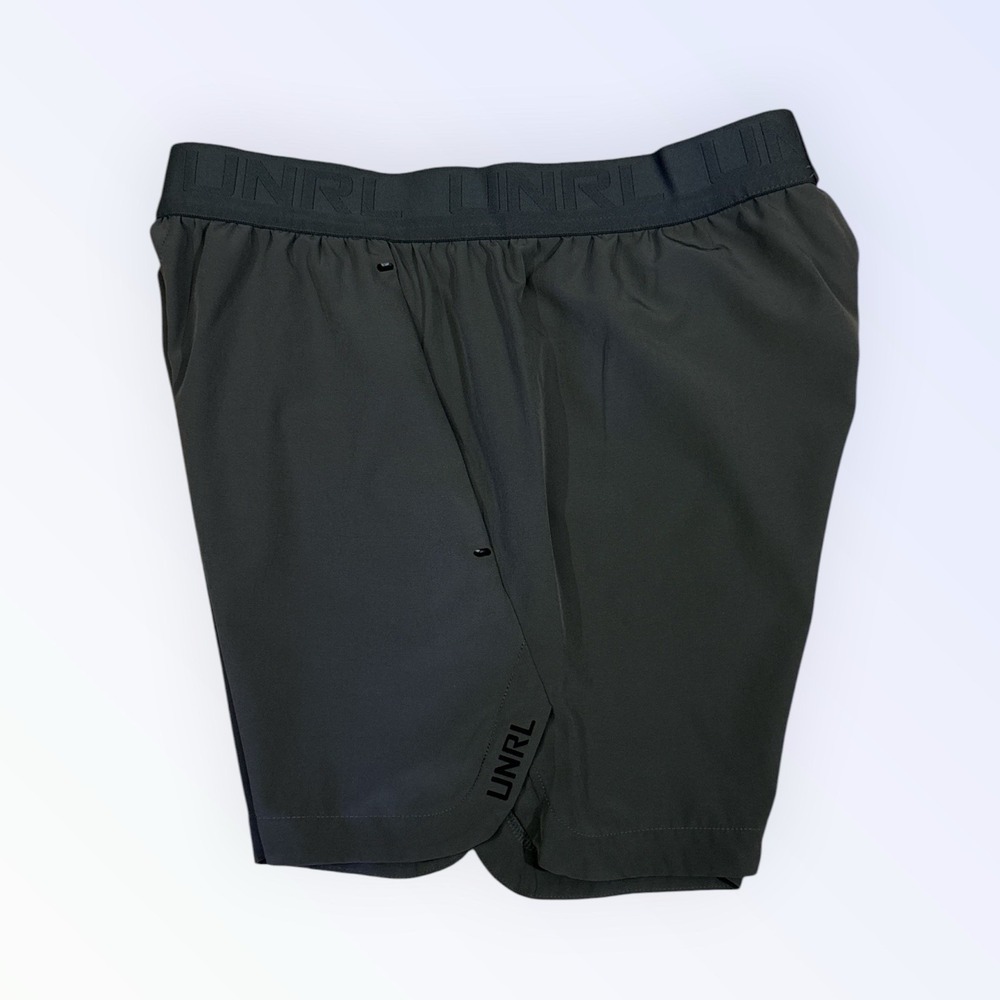 UNRL Athletic Daybreaker Short Dark Taupe Green Size MEDIUM